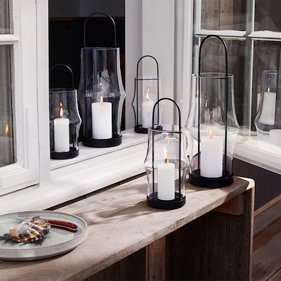 Holmegaard ARC lanterne lille klar H25,5 cm