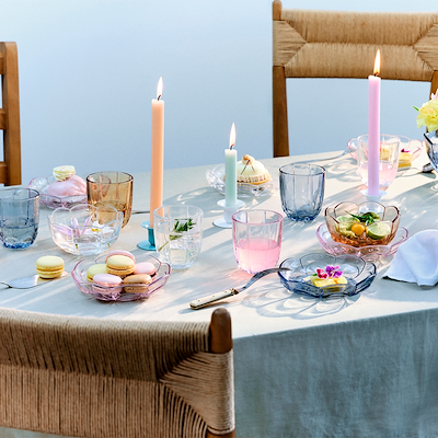 Holmegaard Lily glas pink 32 cl