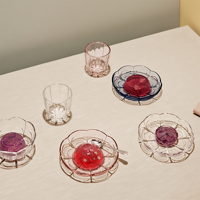 Holmegaard Lily skål klar 2 stk. Ø13 cm