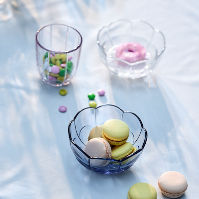 Holmegaard Lily skål klar 2 stk. Ø13 cm