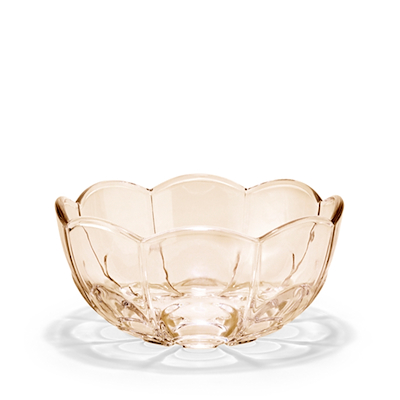 Holmegaard Lily skål toffee rose 2 stk. Ø13 cm