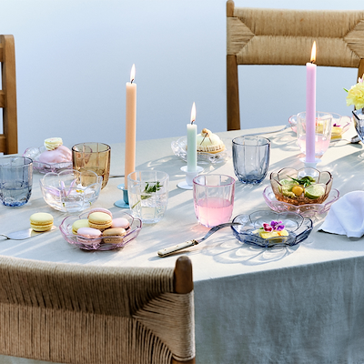 Holmegaard Lily skål dueblå Ø23 cm