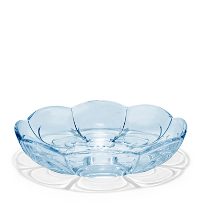 Holmegaard Lily isasiet blue iris 2 stk. Ø 16 cm