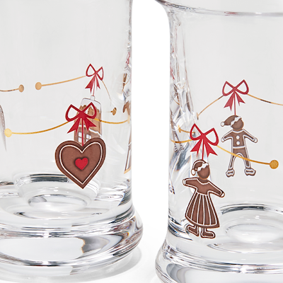 Holmegaard juledramglas 2 stk. 3 cl