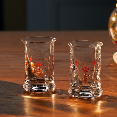 Holmegaard juledramglas 2 stk. 3 cl