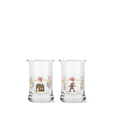 Holmegaard juledramglas 2 stk. 3 cl