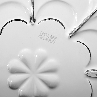 Holmegaard Lily fyrfadsstage klar Ø7 cm