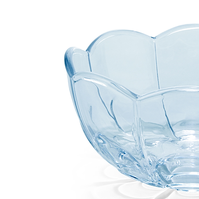 Holmegaard Lily fyrfadsstage blue iris Ø7 cm