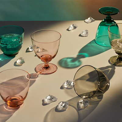 Holmegaard Flow vandglas smoke 35 cl