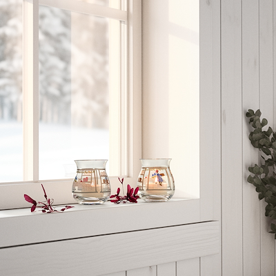 Holmegaard Christmas 2024 fyrfadslys julelyslygte 2 stk. 7,5 cm