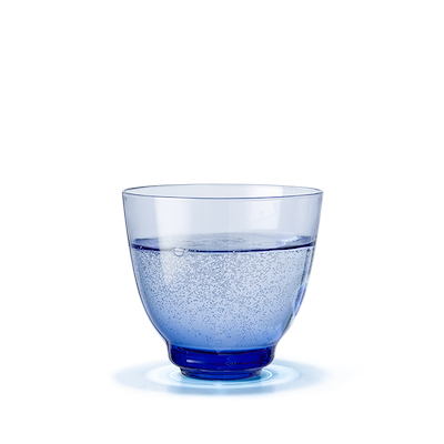 Holmegaard Flow vandglas mørk blå 35 cl