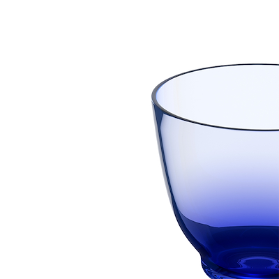 Holmegaard Flow vandglas mørk blå 35 cl