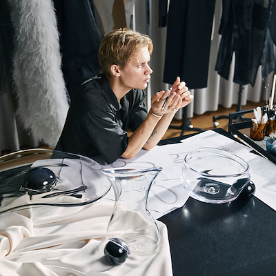 Holmegaard X Søren Le Schmidt Silhouette vase H36 cm