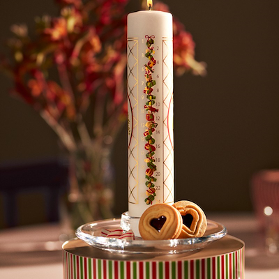 Holmegaard Christmas kalenderlys 2025 Ø5 cm