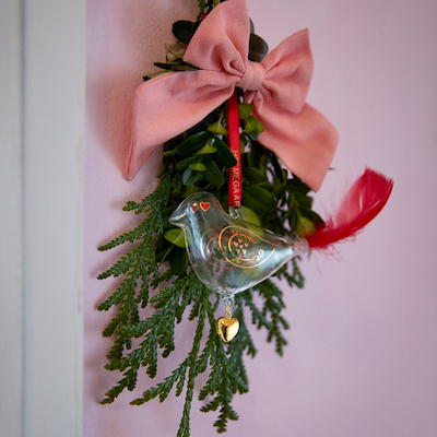 Holmegaard Christmas 2025 årets julefugl lille