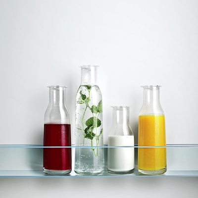 Holmegaard Minima glasflaske med låg 1,4 liter