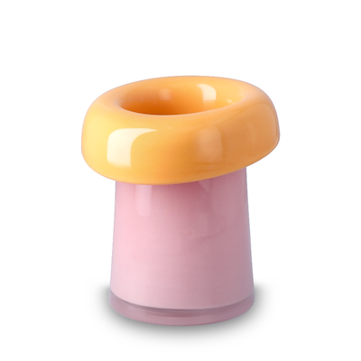 Holmegaard Soma vase orange rosa H16,5 cm