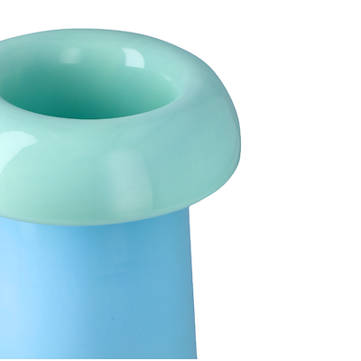 Holmegaard Soma vase blå/grøn H22,5 cm