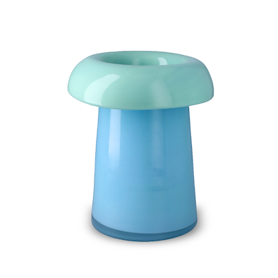 Holmegaard Soma vase blå/grøn H22,5 cm