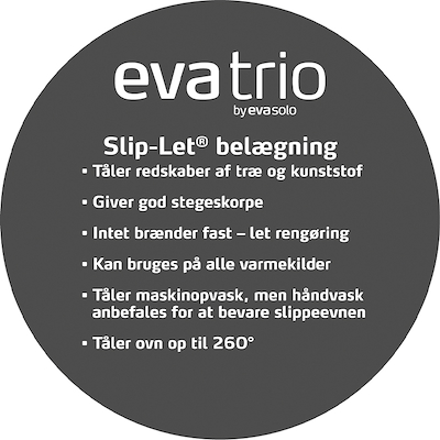 Eva Trio Dura Line stegepande grå Ø28 cm
