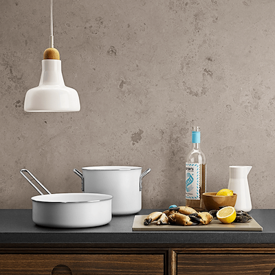 Eva Trio White Line sauterpande keramisk belægning Ø24 cm