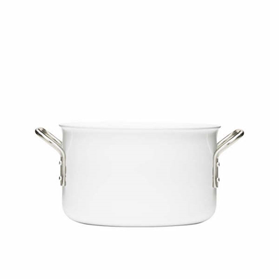 Eva Trio White Line gryde keramisk belægning hvid 3,8 liter