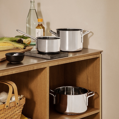 Eva Trio Grydesæt 3 Dele Rustfrit Stål uden belægning