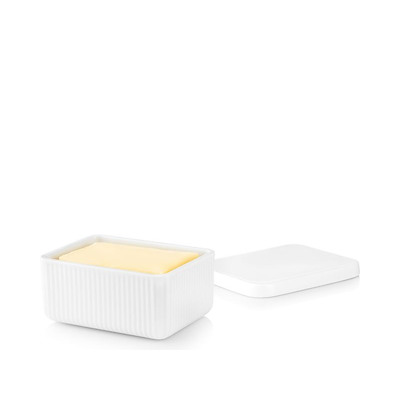 Eva Trio Legio Nova smørboks hvid porcelæm