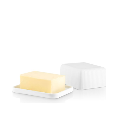 Eva Trio Legio Nova smørboks hvid porcelæm