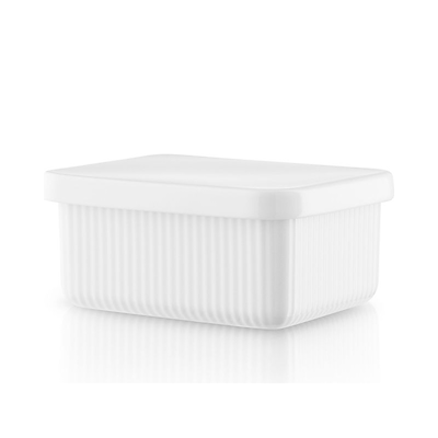 Eva Trio Legio Nova smørboks hvid porcelæm