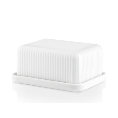 Eva Trio Legio Nova smørboks hvid porcelæm