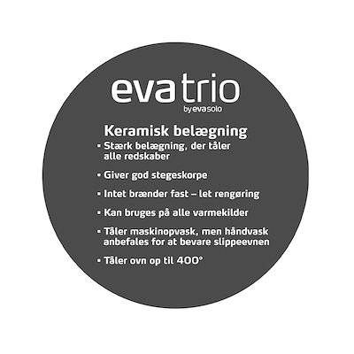 Eva Trio stegepande med keramisk belægning Ø20 cm