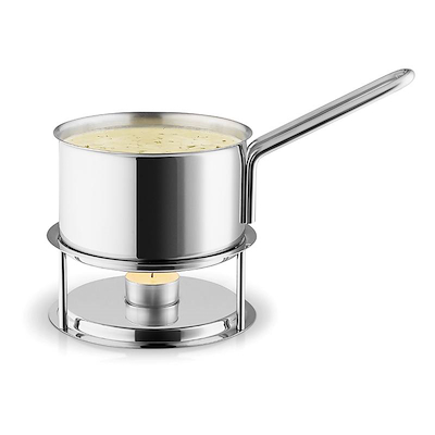 Eva Trio saucevarmersæt stål 1,1 liter