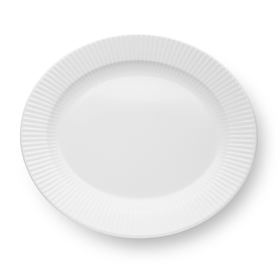 Eva Trio Legio Nova oval tallerken hvid 31 cm