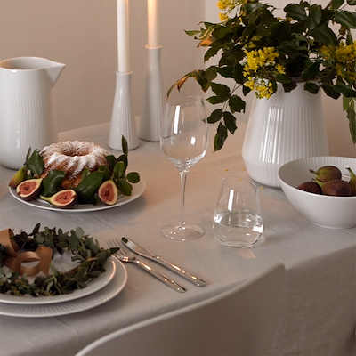 Eva Trio Legio Nova serveringsfad ovalt hvid 37 cm