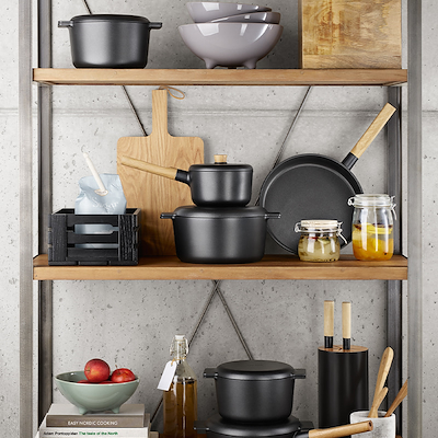 Eva Solo Nordic Kitchen grillstegepande Ø 28 cm sort