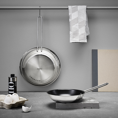 Eva Trio slip-let stegepande rustfrit stål Ø28 cm