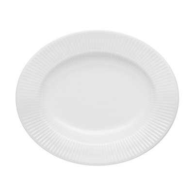 Eva Trio Legio Nova oval dyb tallerken hvid 25 cm