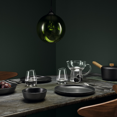 Eva Solo Nordic Kitchen flad tallerken sort 25 cm