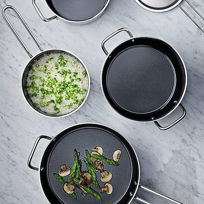 Eva Trio Stainless Steel gryde med keramisk belægning 4,8 liter