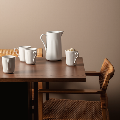 Eva Trio Legio Nova kande med hank hvid 1,6 liter
