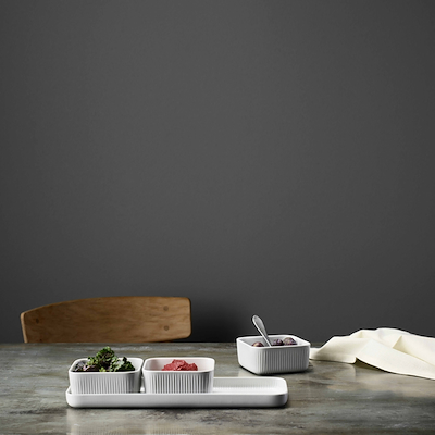 Eva Trio Legio Nova tapas-sæt med fad og tre skåle