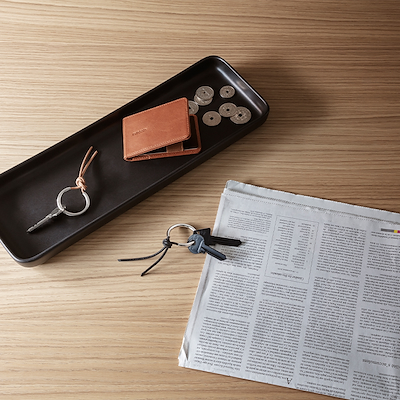 Eva Solo nøglering cognac