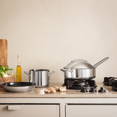 Eva Trio Steel Line sauterpande uden belægning Ø24 cm