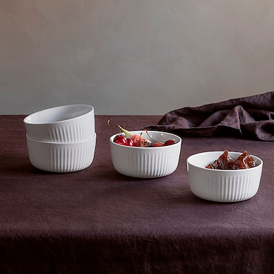 Eva Trio Legio Nova skåle hvid 4 stk. Ø12 cm