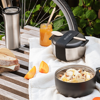 Eva Solo To Go madkasse stål/black 0,75 liter