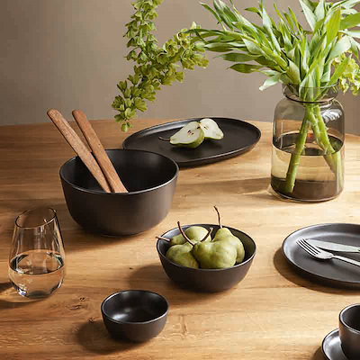 Eva Solo Nordic Kitchen tallerken oval sort 31 cm
