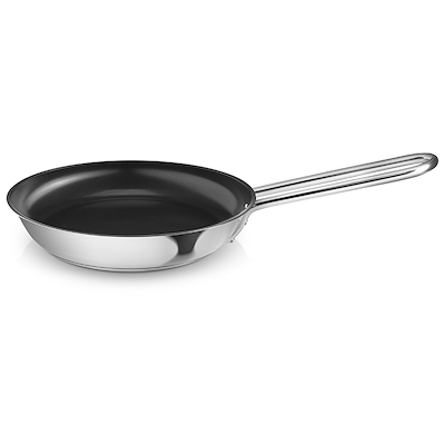 Eva Trio Steel Line slip-let stegepande i genanvendt stål Ø20 cm