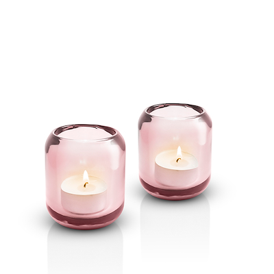 Eva Solo Acorn fyrfadsstager rosa 2 stk.