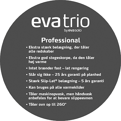 Eva Trio Professionel sauterpande med slip-let Ø24 cm
